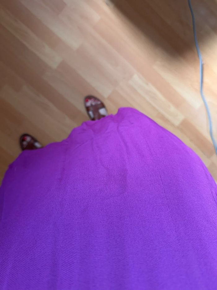 Robe violet prune Kookaï fluide taille 38 M - photo numéro 6