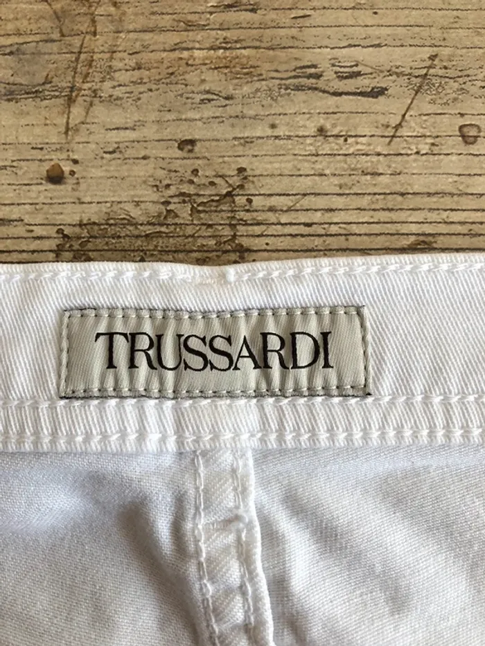 Jeans blanc Trussardi - photo numéro 4