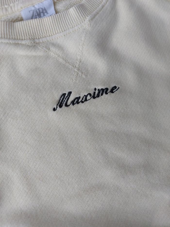 Pull Zara brodé "Maxime" - photo numéro 3