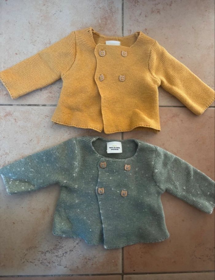 Gilets taille naissance