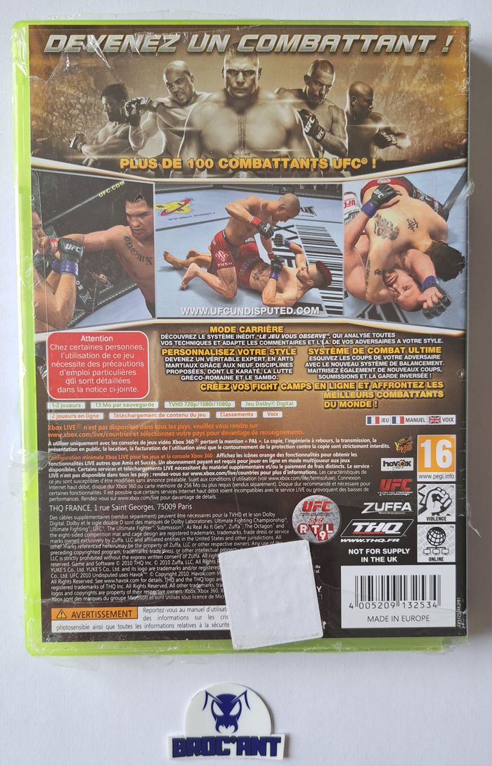 UFC Undisputed 2010 Microsoft Xbox 360 pal - neuf scellé jamais ouvert - photo numéro 2