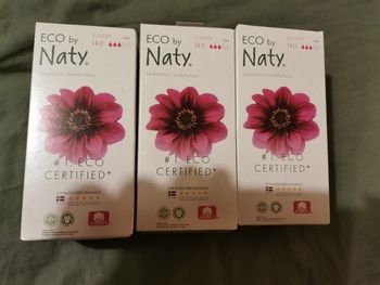 Lot 3 boîtes tampons super avec applicateur Naty