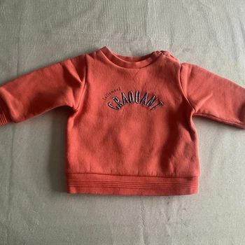 🧡 Sweat Tape à l'œil "Craquant" bébé 🧡
