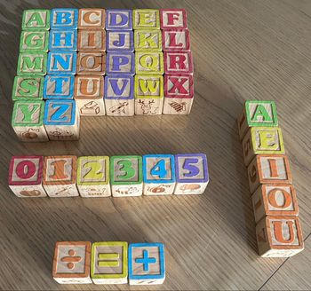 Cubes en bois x40