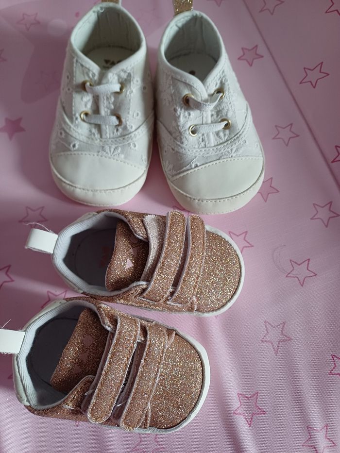 2 paires chaussures bébé