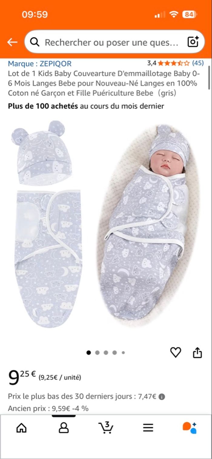 Couverture d’emmaillotage - photo numéro 4