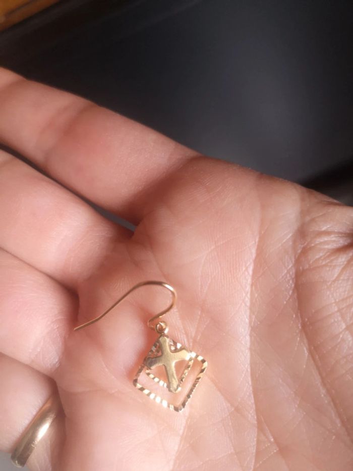 Boucles d'oreilles croix - photo numéro 2