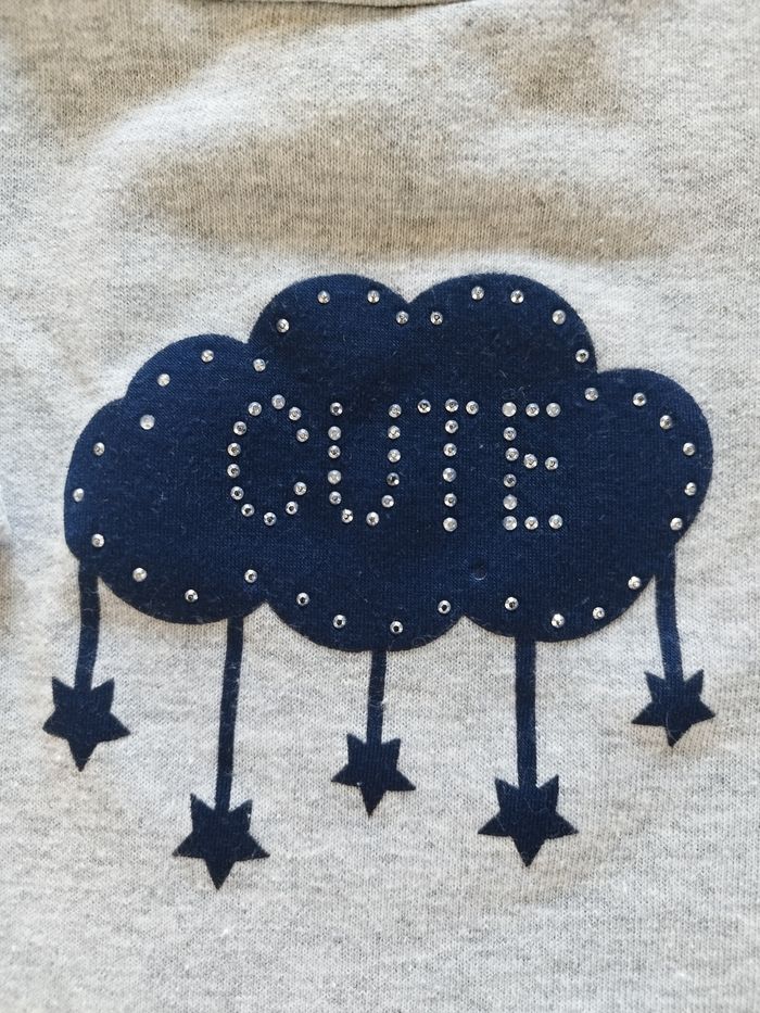 Haut sweat nuage 12 mois - photo numéro 2