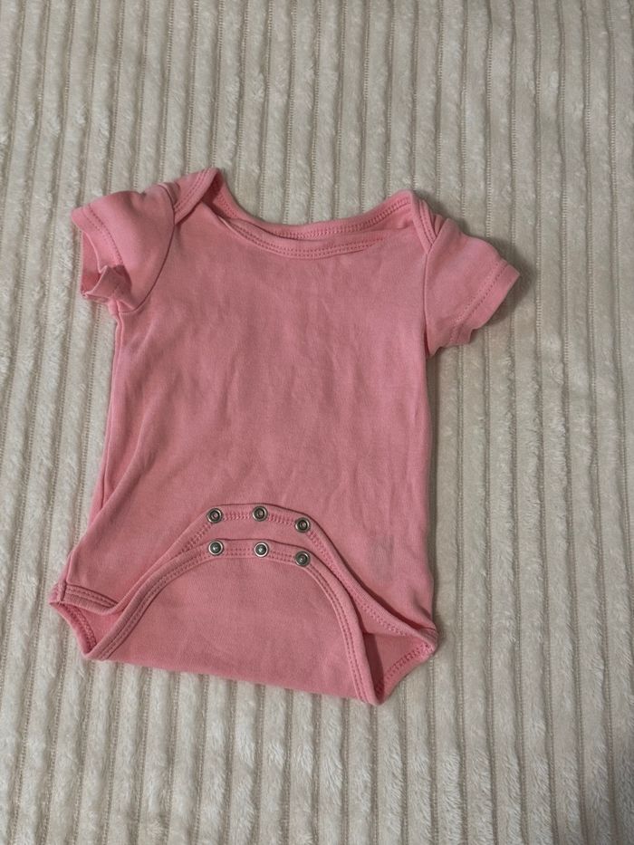 Lot de Bodies - manches longues- blanc, rose - In Extenso - 6 mois - excellent état - photo numéro 5