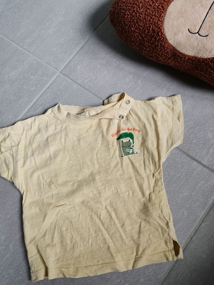 T-shirt Tape à l'œil jaune 18m