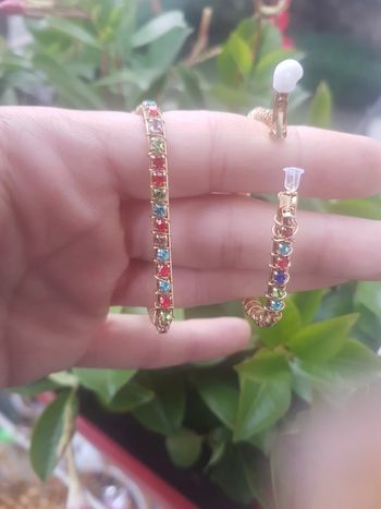 Clips créoles carré acier et pierres