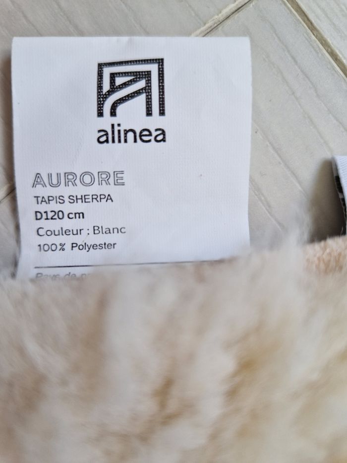 Tapis rond sherpa Alinéa D120cm - photo numéro 3