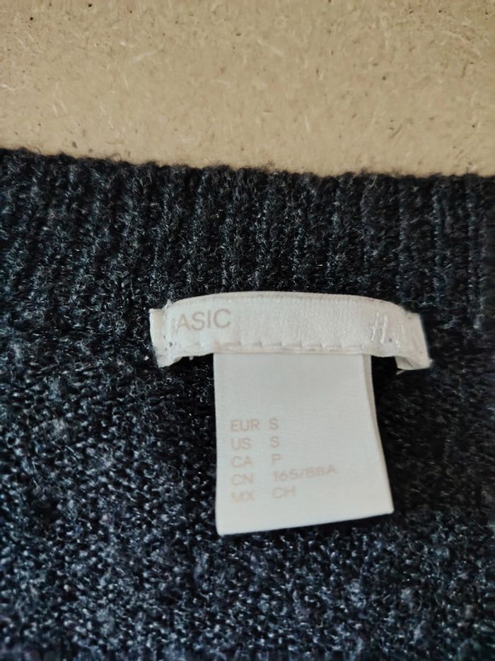 Pull Bleu foncé HM - photo numéro 2