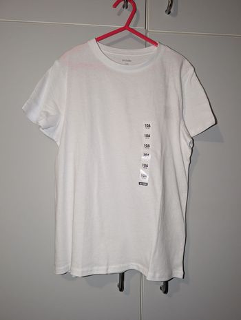 T-shirt Kiabi Basic Blanc – Taille 10 Ans – NEUF