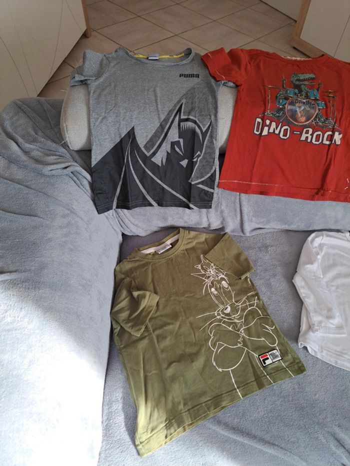 Lot de 3 t-shirts manches courtes et de 2 t-shirts manches longues - photo numéro 2