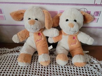Lot de 2 peluches jumelles Ourson