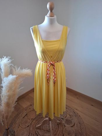 Robe jaune fluide avec ceinture Pomkin taille S 36