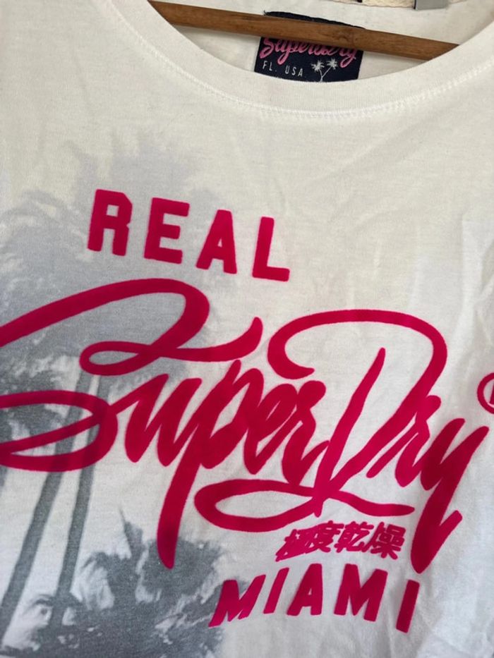 t-shirt superdry miami taille S coupe boyfriend - photo numéro 2