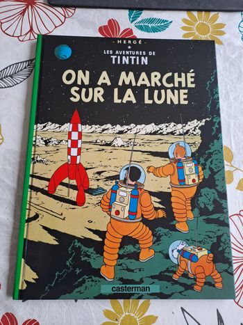 Les aventures de tintin on a marché sur la lune
