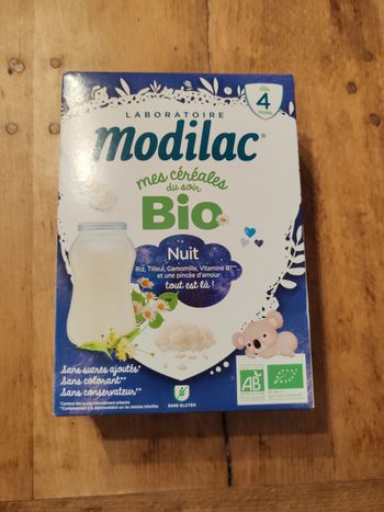 Mes céréales du soir riz camomille modilac