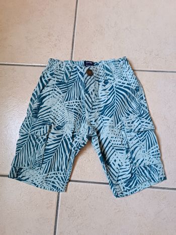 Bermuda bleu tropical Kiabi 4 ans