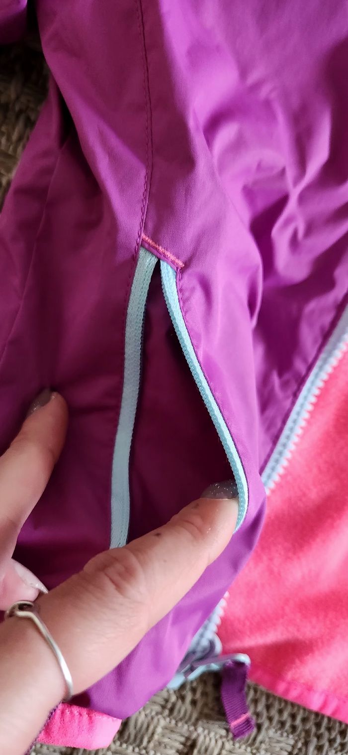 Manteau Parka Fille 18mois Wanabee Violet Rose Neuf - photo numéro 8