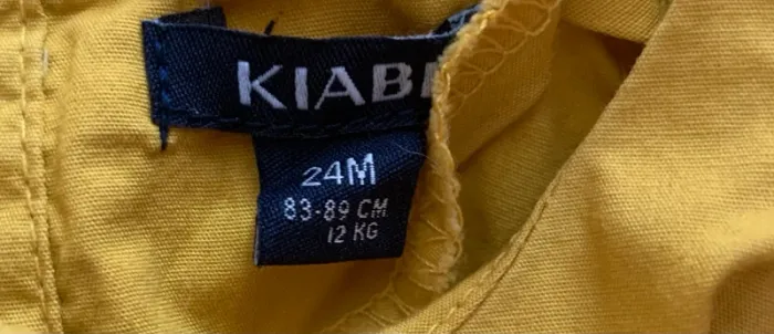 robe fille jaune à volants- kiabi- 24 mois - photo numéro 3