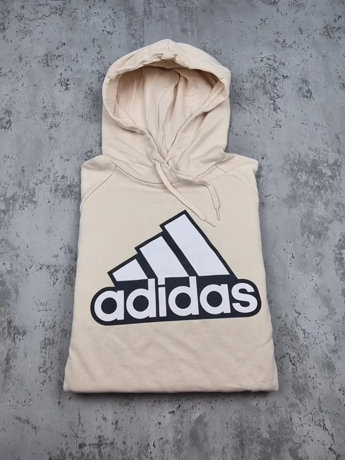 Sweat a capuche Adidas crème, M Femme - photo numéro 2