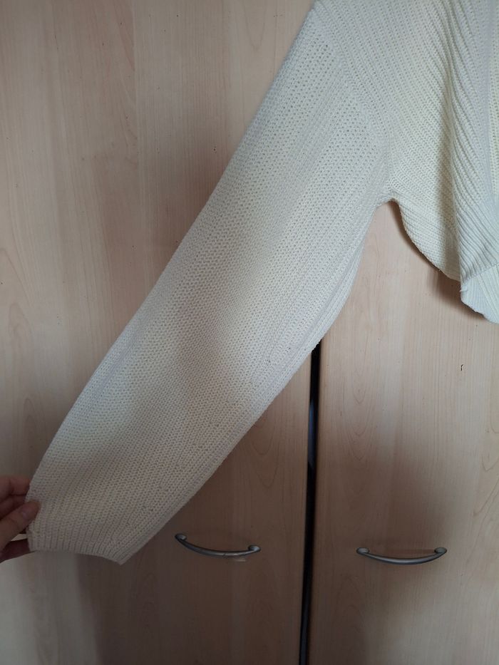 Pull blanc court H&M taille S - photo numéro 3