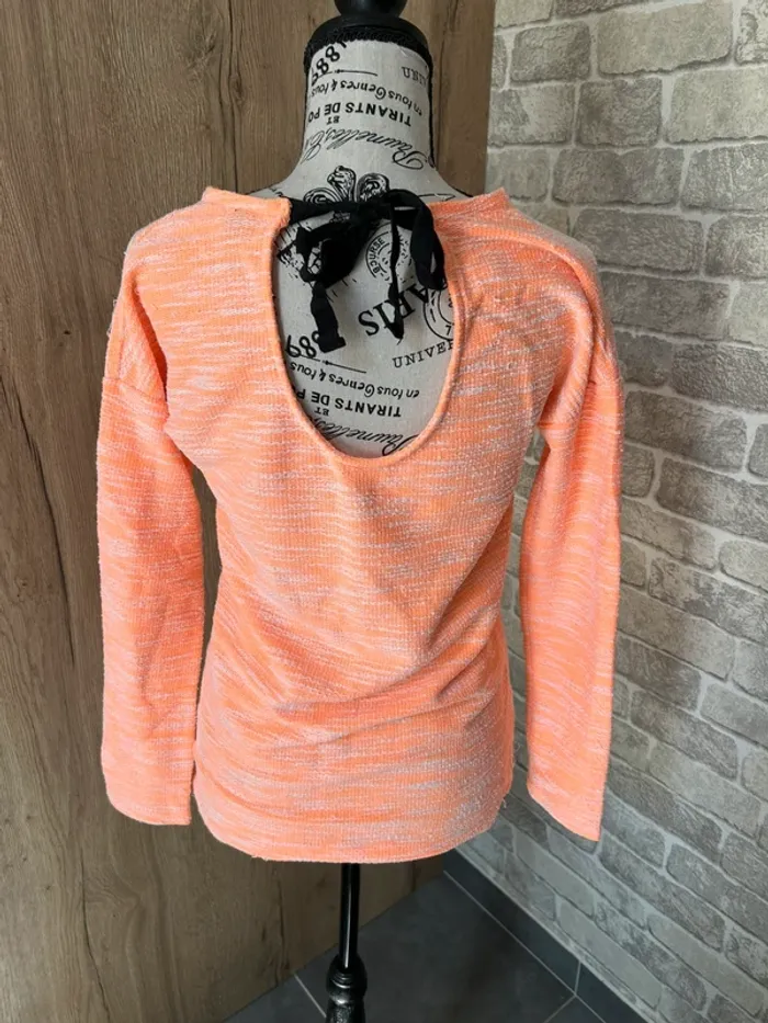 Pull fluo orange taille 38 - photo numéro 4