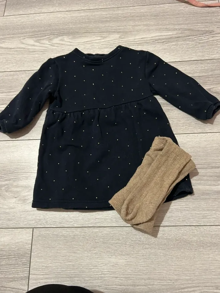 Robe sweat matière chaude 18 mois - photo numéro 3