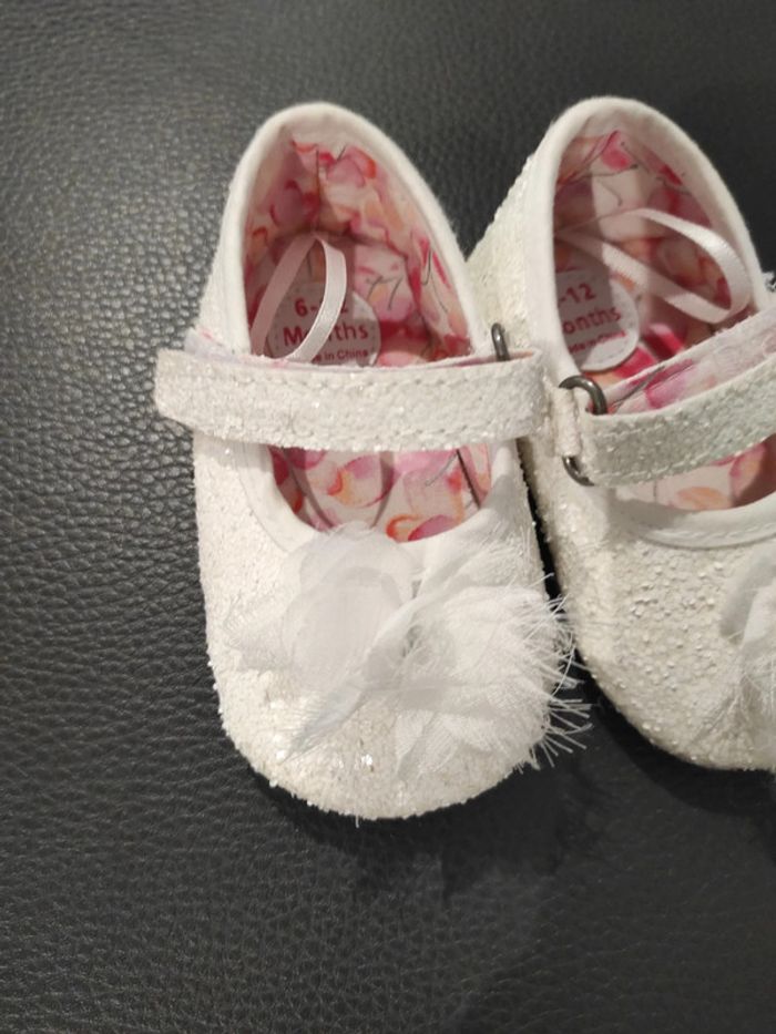 Chaussures 6-12 mois blanches - photo numéro 3