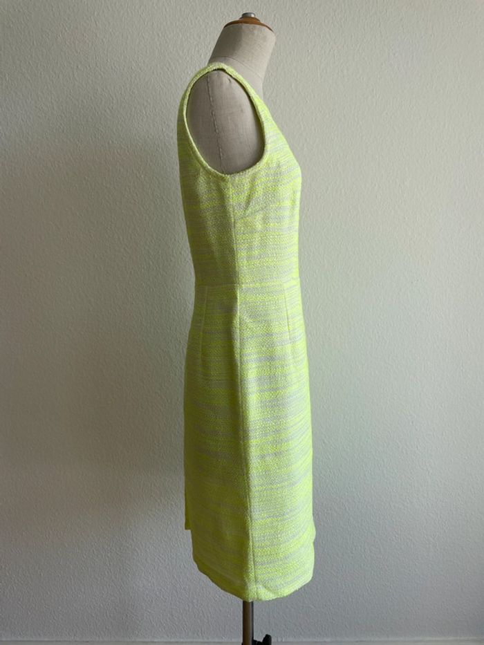 Robe chinée jaune fluo Devernois - photo numéro 3