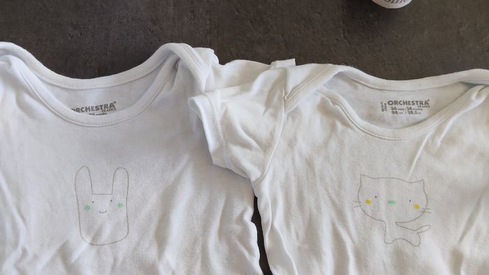 Lot 7 bodies manches courtes + 1 offert 36 mois  (98cm) - photo numéro 8