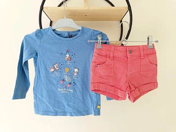3 ans ensemble teeshirt sergent major et short Tissaia