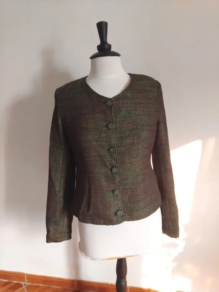 Blazer chic vintage Burberry t38 100%laine - photo numéro 4