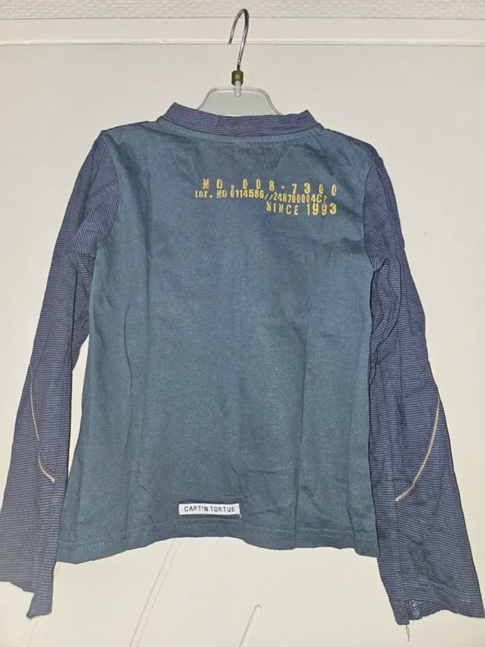 T-shirt ML fille Captain Tortue 8 ans - photo numéro 4
