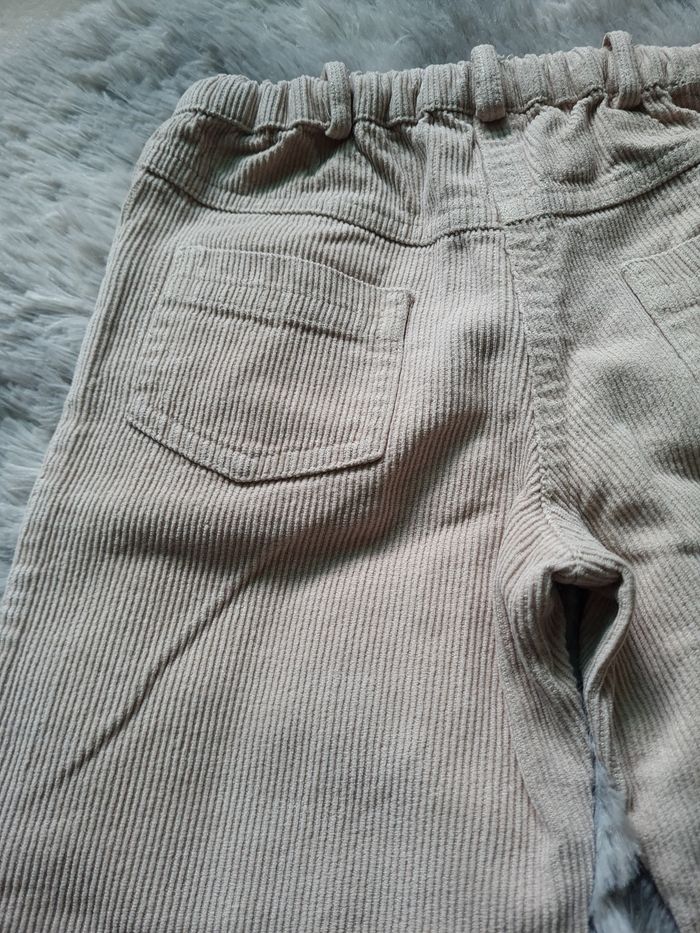 vintage pantalon évasé velours côtelé fille 4 ans - photo numéro 7