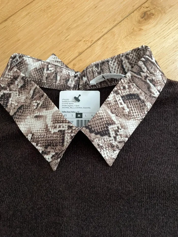 Pull marron - photo numéro 2