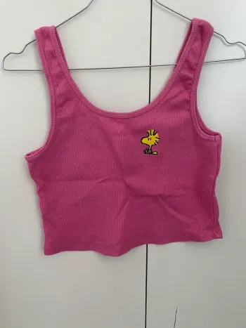 Débardeur rose crop top Lefties