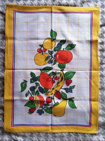 Torchon vintage fruits