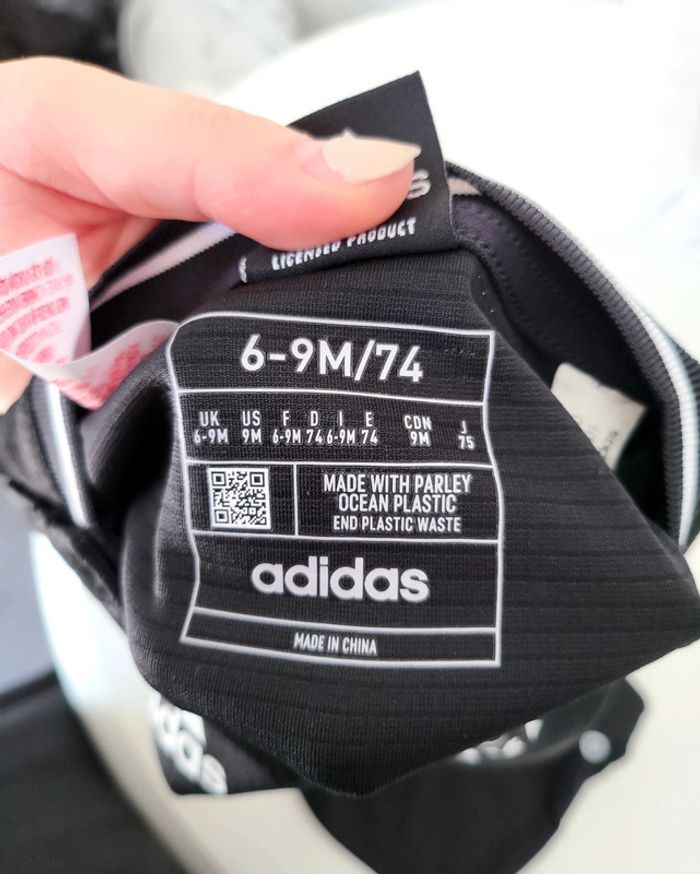 Ensemble short noir all blacks adidas neuf taille 6-9mois - photo numéro 7