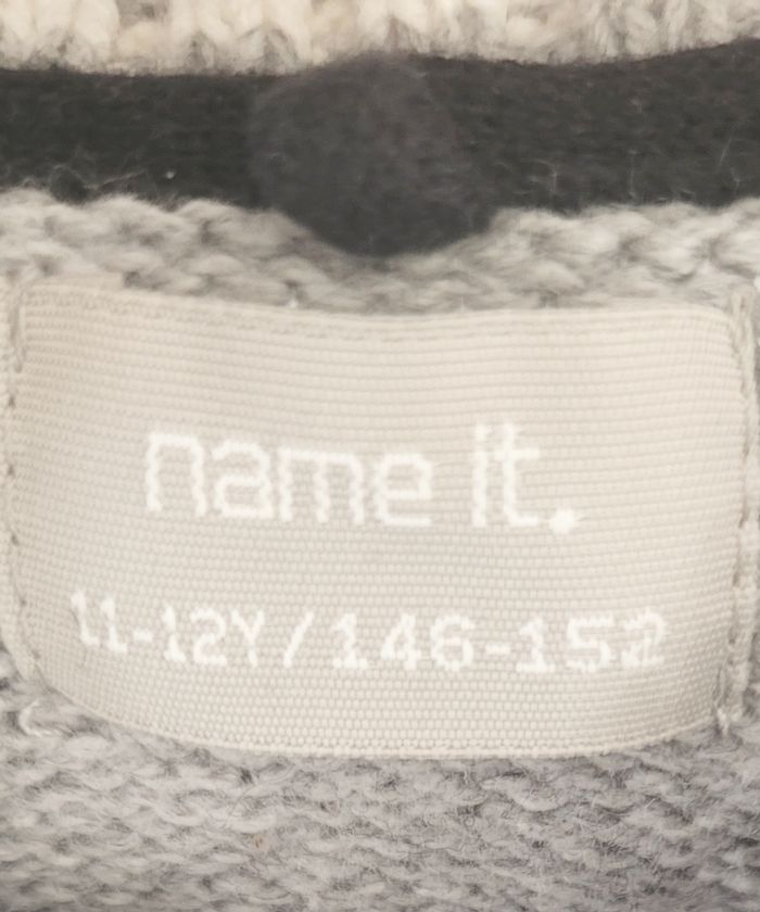 Cardigan épais gris et bleu marine marque Name It - photo numéro 4