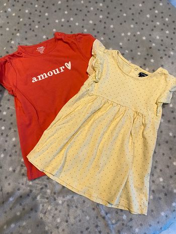 Lot de 2 t-shirts MC 3 ans