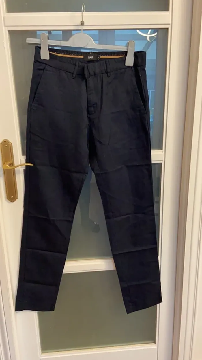Pantalon bleu marine Jules en tissus