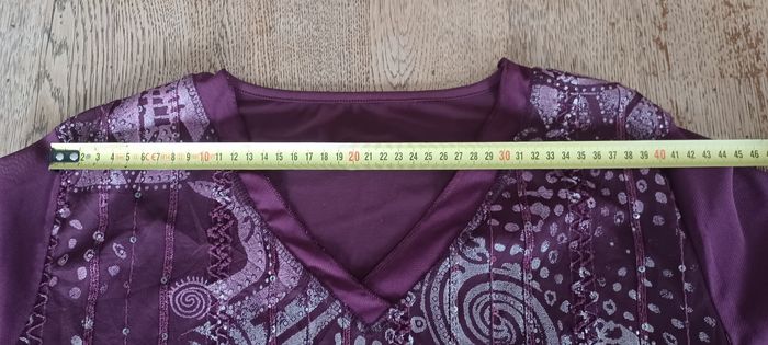 Blouse bordeaux Noël - photo numéro 6