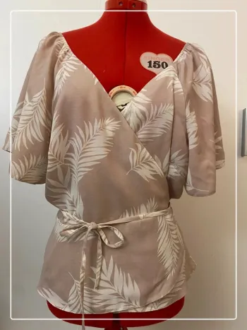 Blouse cache-coeur beige Primark