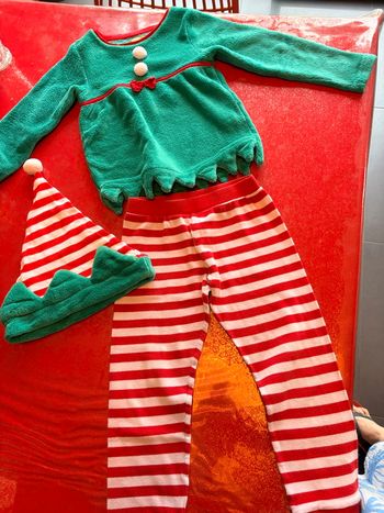 Pyjama lutin de Noël 6 ans