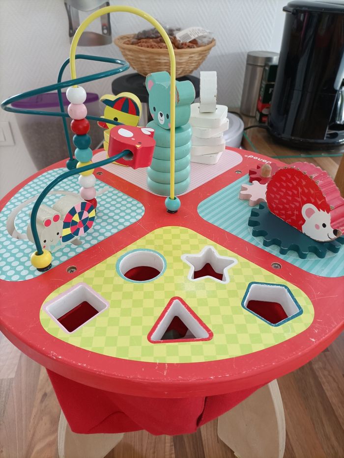 Table activités bois Janod hérisson avec carton - photo numéro 5