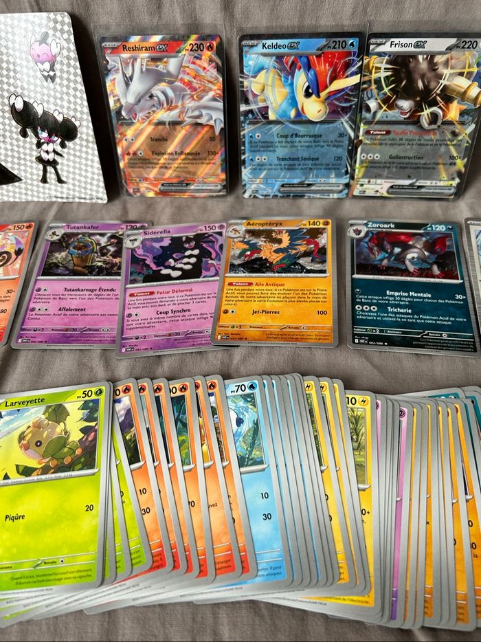 Lot cartes Pokémon flammes blanches EV10.5 - photo numéro 3